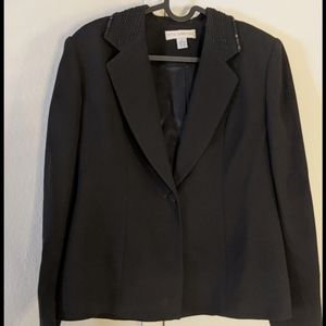 Petite Sophisticate blazer with beaded detail